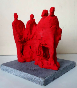 Named contemporary work « groupe rouge(6)  2013 », Made by DOMINIQUE DUPONT DARTEVELLE