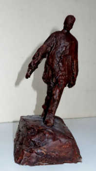 Named contemporary work « un homme qui marche  2011 1 », Made by DOMINIQUE DUPONT DARTEVELLE