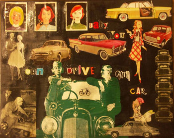 Named contemporary work « Drive my car », Made by FRED LEUR