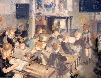 Named contemporary work « 00204 - La salle de classe », Made by HENRY SIMON