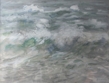 Contemporary work named « 01728 - Vagues », Created by HENRY SIMON