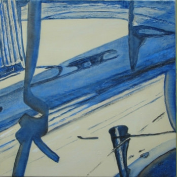 Contemporary work named « Serie bleue I », Created by FUGGIO