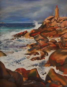 Contemporary work named « Rochers à Ploumanach », Created by BARTLET-DROUZY