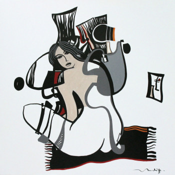 Contemporary work named « olga », Created by MENDRISSE