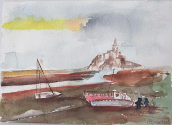 Named contemporary work « Mont St-Michel », Made by ZAG