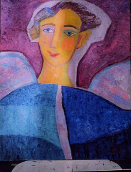 Named contemporary work « L'Ange Gabriel », Made by FRANCE WAGNER