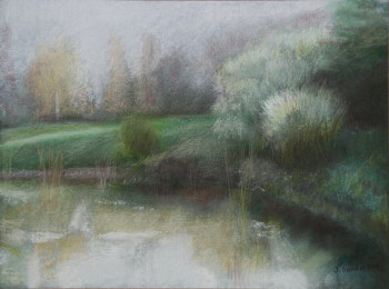 Named contemporary work « Reflets 1 - Arboretum d'Aubonne », Made by JACQUELINE DARDEL-KORMANN