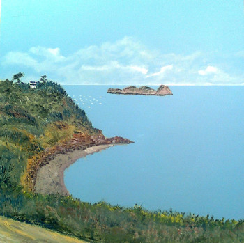 Named contemporary work « Le rocher de Cancale », Made by BERNARD CAHUE