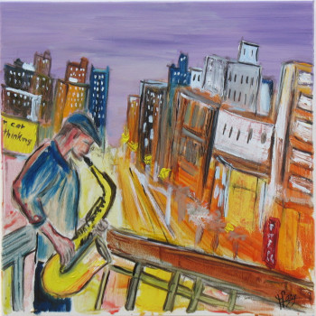Named contemporary work « Urban Jazz », Made by MICHEL GAY