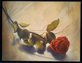 Named contemporary work « Souvenir d'une Rose », Made by SYLVIE PIOLI