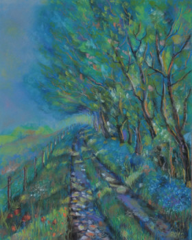 Named contemporary work « Chemin de campagne », Made by LIUBOV