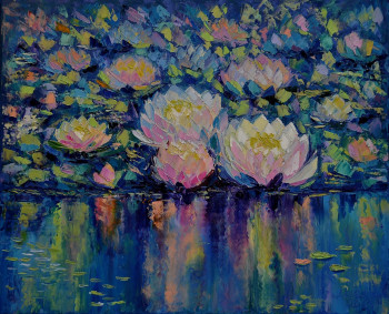 Named contemporary work « Reflet de lotus », Made by LIUBOV