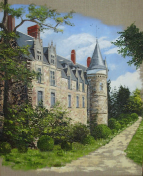 Named contemporary work « Le Château de Briacé », Made by NELLY SIMON