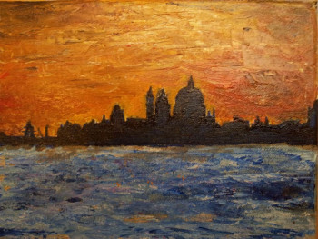 Named contemporary work « Venise crepuscule », Made by CHRISTOPHE WEIDMANN