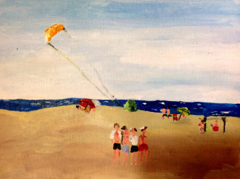 Named contemporary work « PLAYA Dé SAL », Made by SARAH ARTIN'S