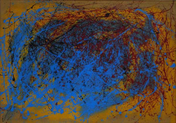 Named contemporary work « Dripping n°2 », Made by WILLIAM MATHIEU