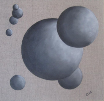 Named contemporary work « l'éclipse », Made by DELCAU