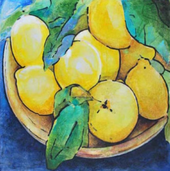 Named contemporary work « Les citrons », Made by KATIA TCHIRIEFF