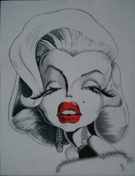 Named contemporary work « Marilyn », Made by MéLODY BONNET