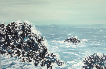 Named contemporary work « Côte sauvage », Made by TANIA BERNARD-SCHUGALTE