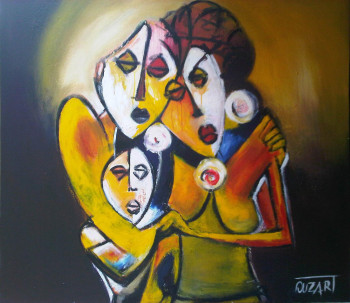 Named contemporary work « amour  1 », Made by OUZART