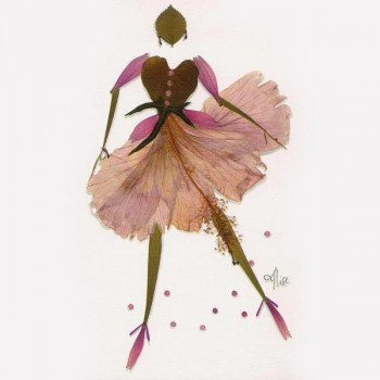 Named contemporary work « n° 61 - Hibiscus 1 », Made by PODESTAT CREATIONS