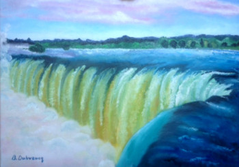 Named contemporary work « les chutes du niagara », Made by BRIGITTE DUBREUCQ