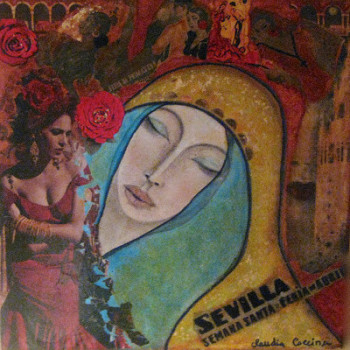 Named contemporary work « La semaine sainte à SEVILLE », Made by CC CC