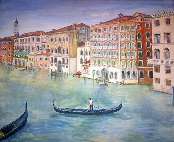 Named contemporary work « Venise », Made by POLTORAKOVAA
