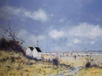 Named contemporary work « La plage en été », Made by JEAN-PIERRE DUBORD