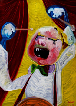 Named contemporary work « Wild Sasha. Sasha drummer (Series - Circus).  », Made by ALEKSANDR KANDINSKY-DAE