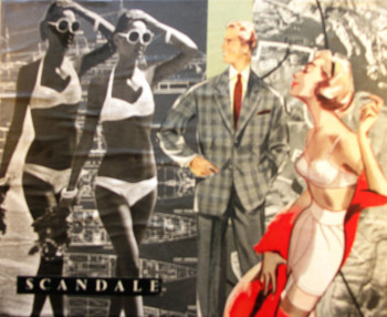 Named contemporary work « Scandale 2 », Made by FRED LEUR