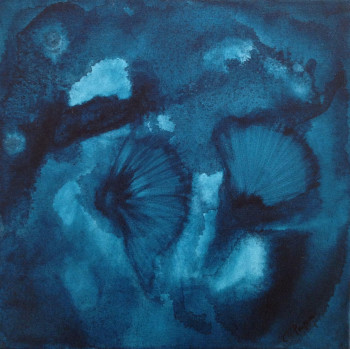 Named contemporary work « Aqua 4 », Made by CORINNE DUMONT PASQUIER