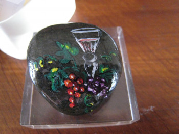 Named contemporary work « BROCHE 02 LE VERRE DE VIN », Made by AMELIE AMELOT