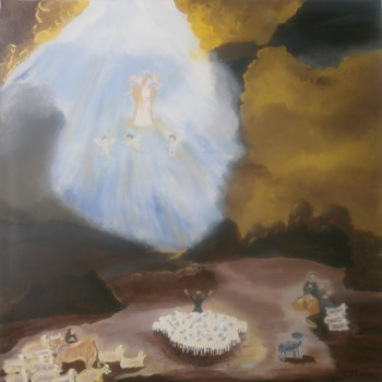 Named contemporary work « lumière », Made by CATHERINE NICOLAS