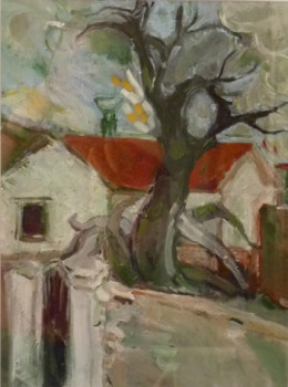 Named contemporary work « Maison sur la route », Made by EMANUELA CELLEGHIN