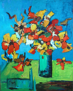 Contemporary work named « Bouquet », Created by PHILIPPE LE MONIES DE SAGAZAN