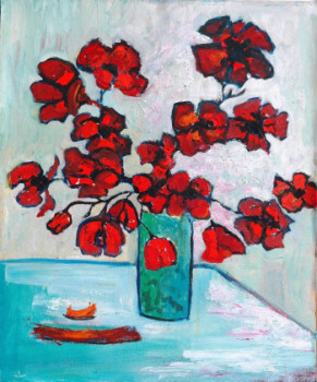 Contemporary work named « Coquelicots », Created by PHILIPPE LE MONIES DE SAGAZAN