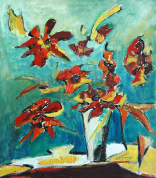 Contemporary work named « bouquet libre », Created by PHILIPPE LE MONIES DE SAGAZAN