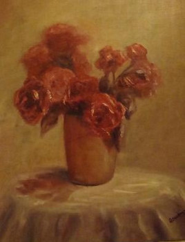 Named contemporary work « ROSES », Made by AGNES VERSATI