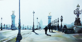 Contemporary work named « le pont alexandre 3 », Created by CLOTILDE NADEL