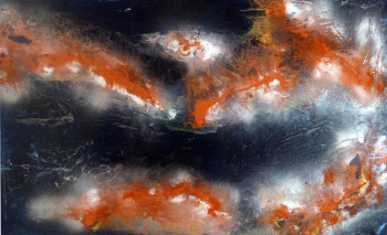 Named contemporary work « PEINTURE n° 76px », Made by DERRIENNIC