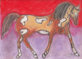 Named contemporary work « Mini cheval », Made by SAMACHER