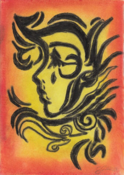 Named contemporary work « La dame en feu », Made by SAMACHER