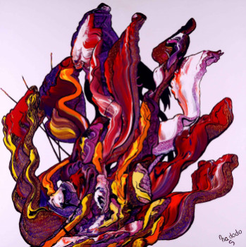 Contemporary work named « Au fond  », Created by NADODO