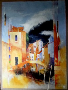 Named contemporary work « Burano 2 », Made by JAMES BURGEVIN