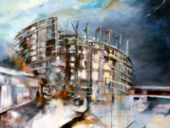Contemporary work named « Babel XXI », Created by TIRADO