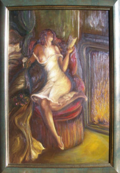 Named contemporary work « "La liseuse" », Made by CHRISTINE BIDALET