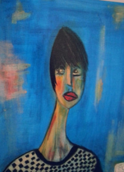 Named contemporary work « Suzan », Made by FARIDA LOUNIS