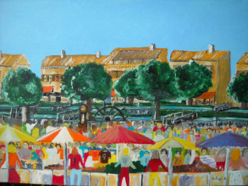 Named contemporary work « le marché », Made by BRUNO RATAGGI